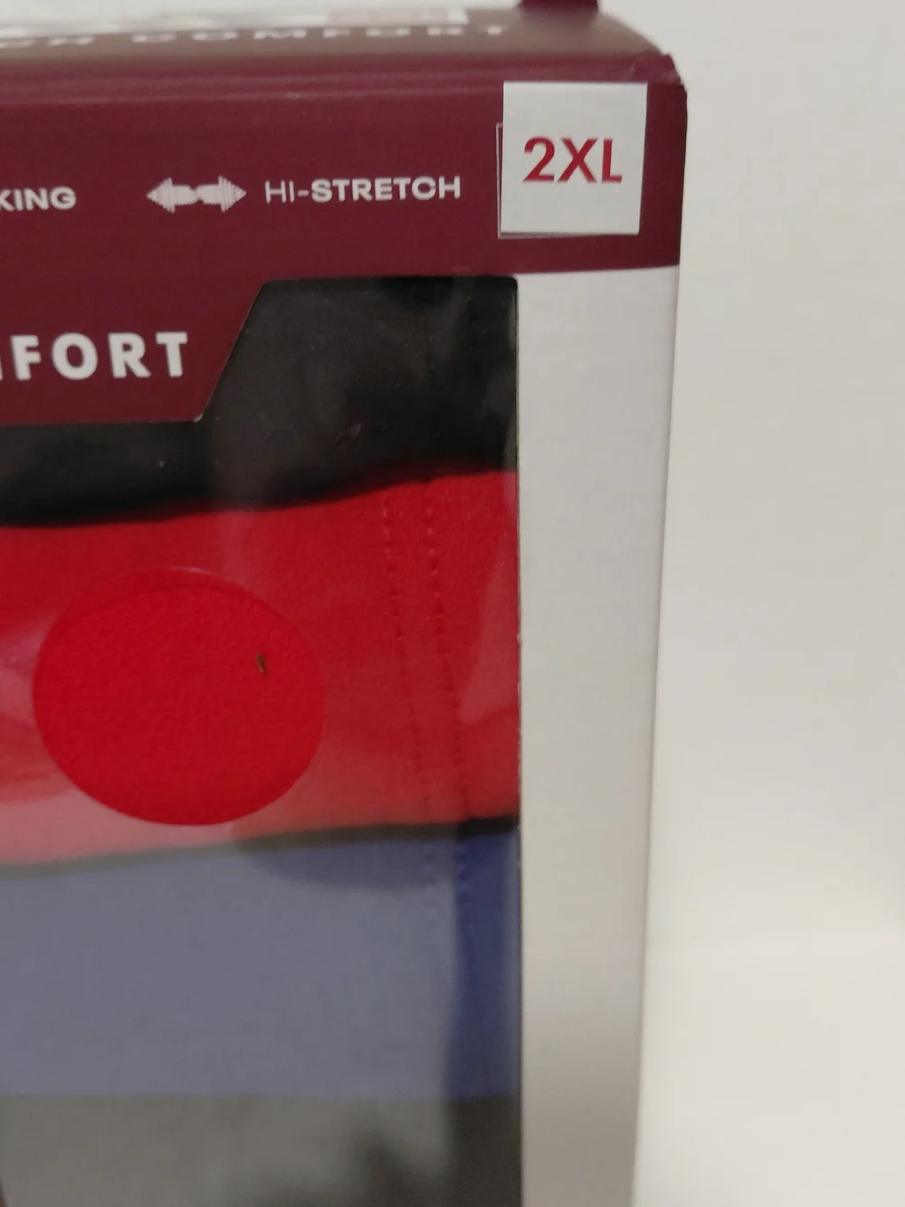 Reebok Men’s Tech Comfort 6-Pack Low Rise Briefs – Red, Blue, Gray
